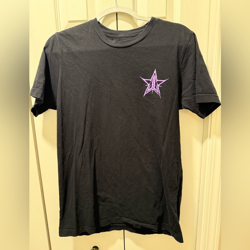 Jeffree Star Black Tee with Purple Logo